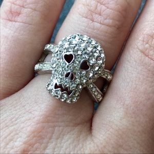 Crystal Skull Ring